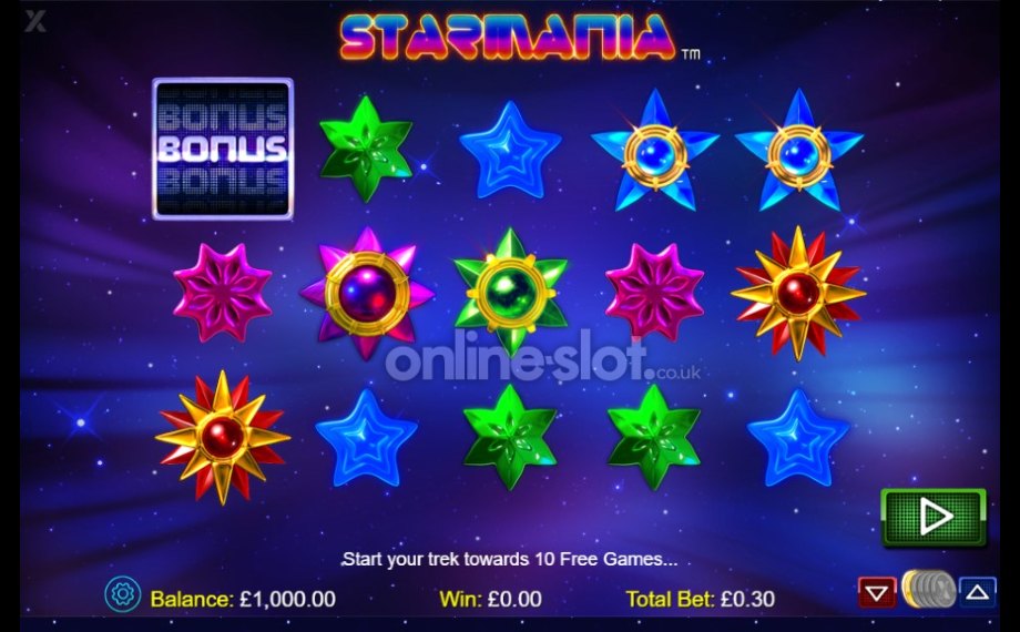 Starmania slot basegame