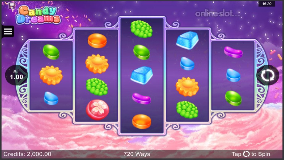candy dreams slot base game