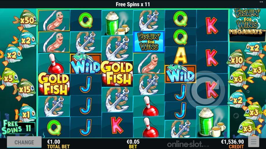 fishin’ for wins megaways slot free spins