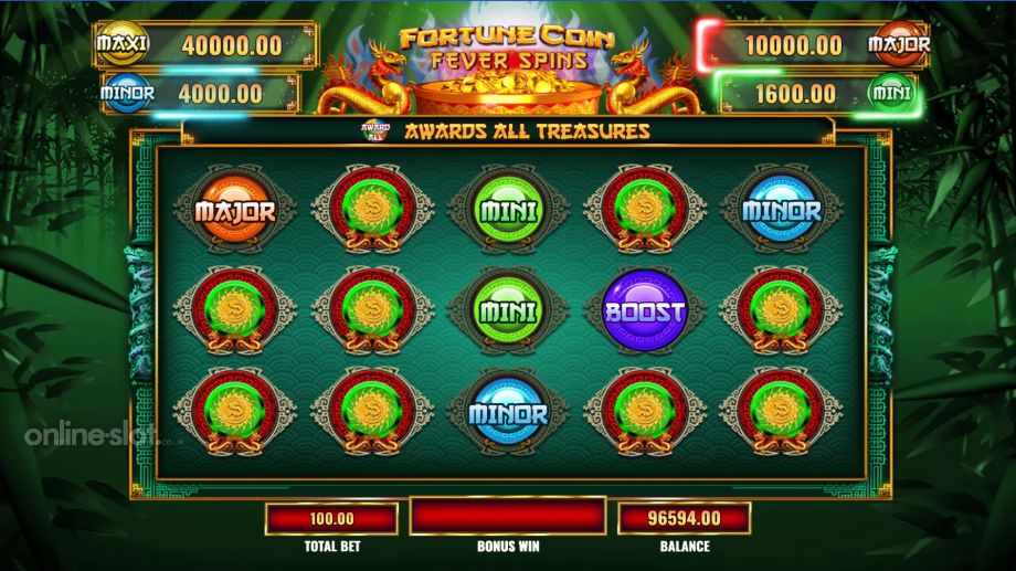 fortune coin fever spins slot jackpot bonus