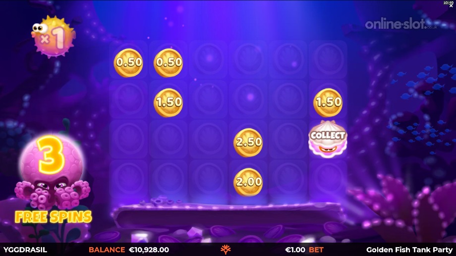 golden fish tank party slot free spins
