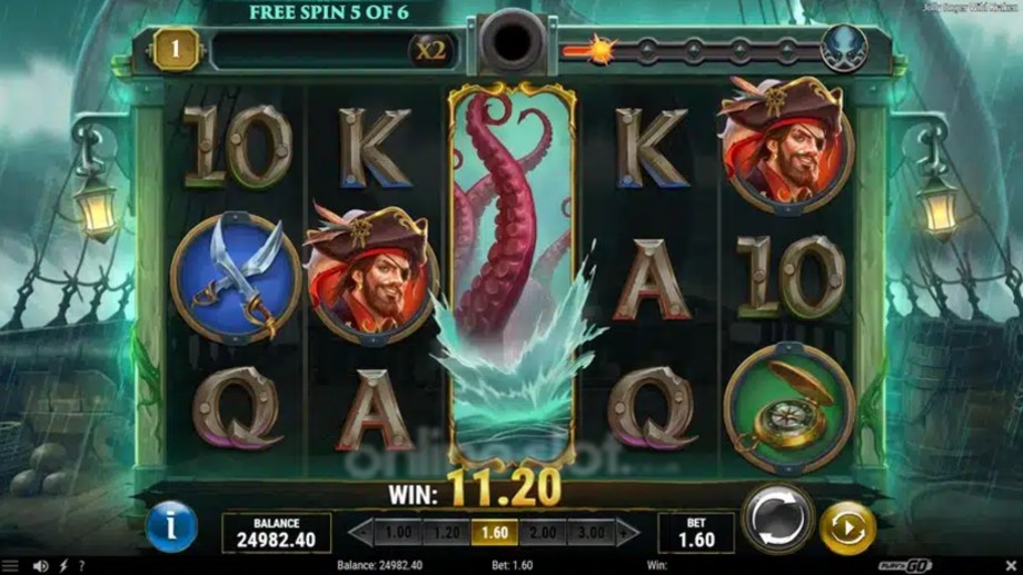 jolly roger wild kraken slot free spins