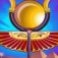mega moolah goddess slot winged sun symbol