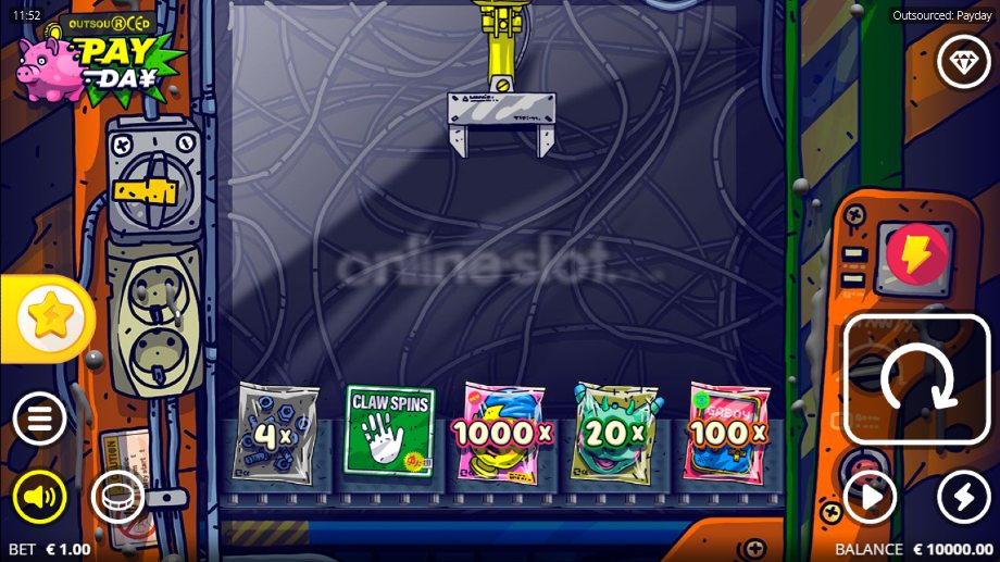 outsourced payday slot base game