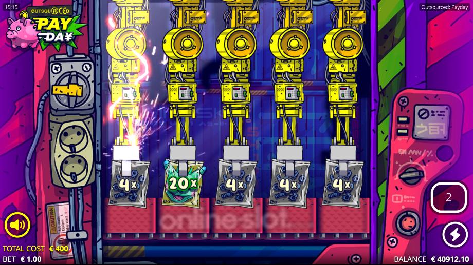 outsourced payday slot five claws