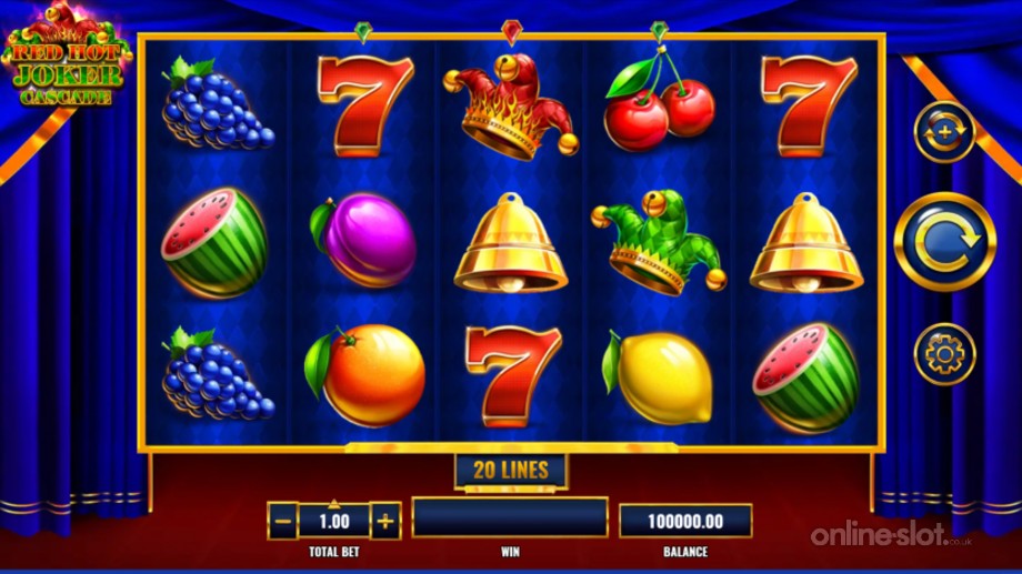 red hot joker cascade slot base game