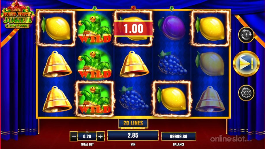 red hot joker cascade slot expanding wilds