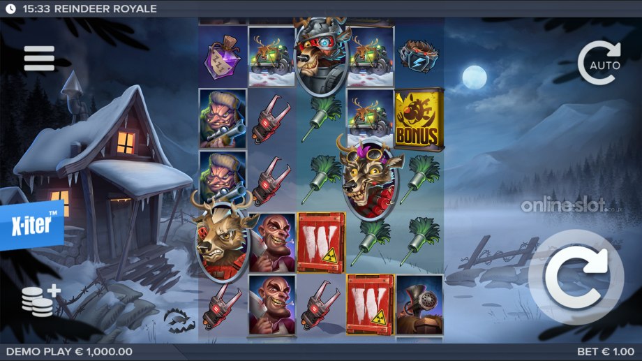 reindeer royale slot base game