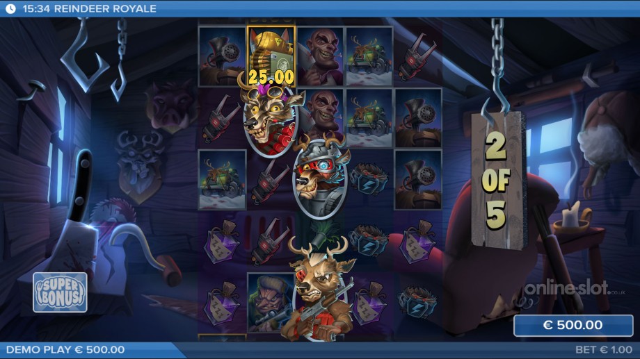 reindeer royale slot free spins