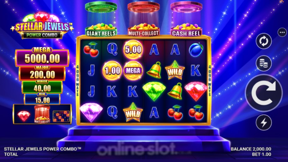 stellar jewels power combo slot base game