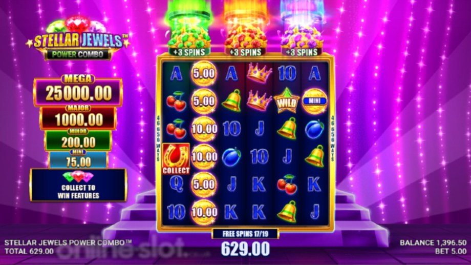 stellar jewels power combo slot free spins