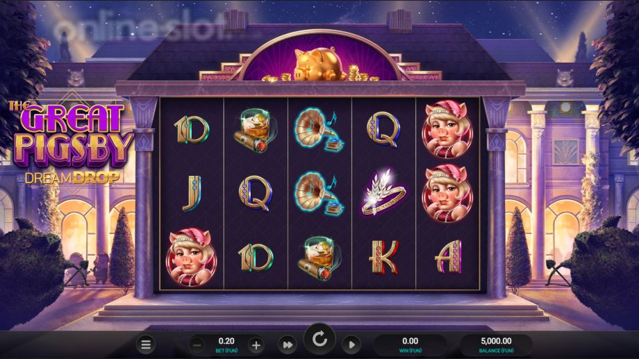 the great pigsby dream drop slot free spins