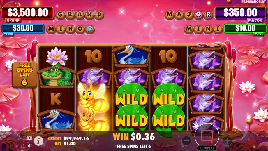 tiny toads slot free spins