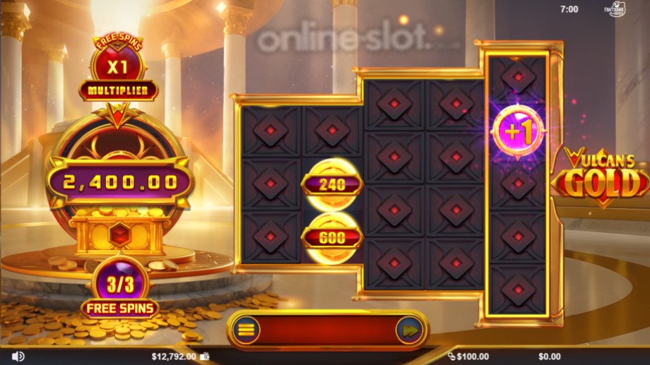 vulcans gold slot free spins