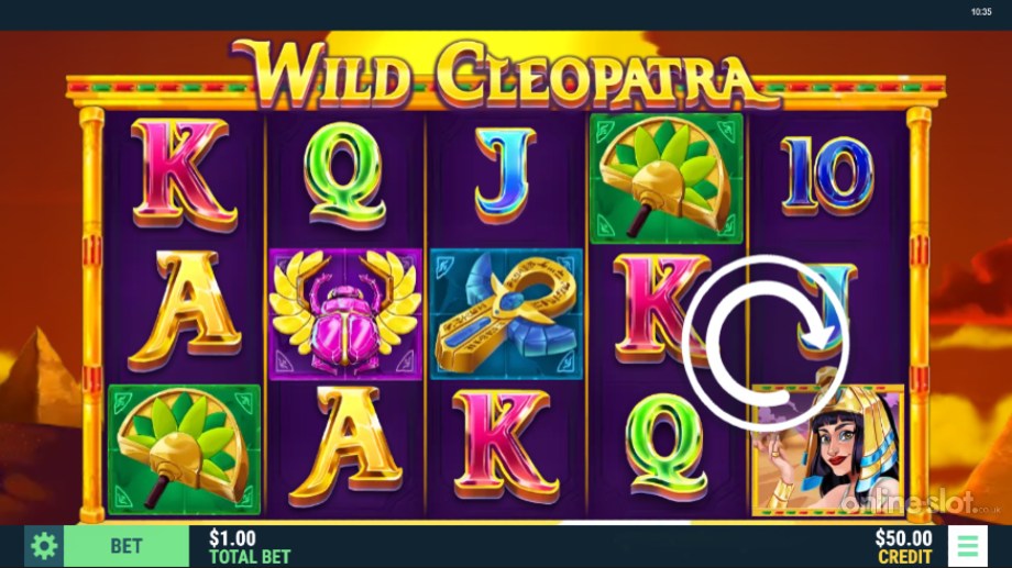 wild cleopatra slot base game