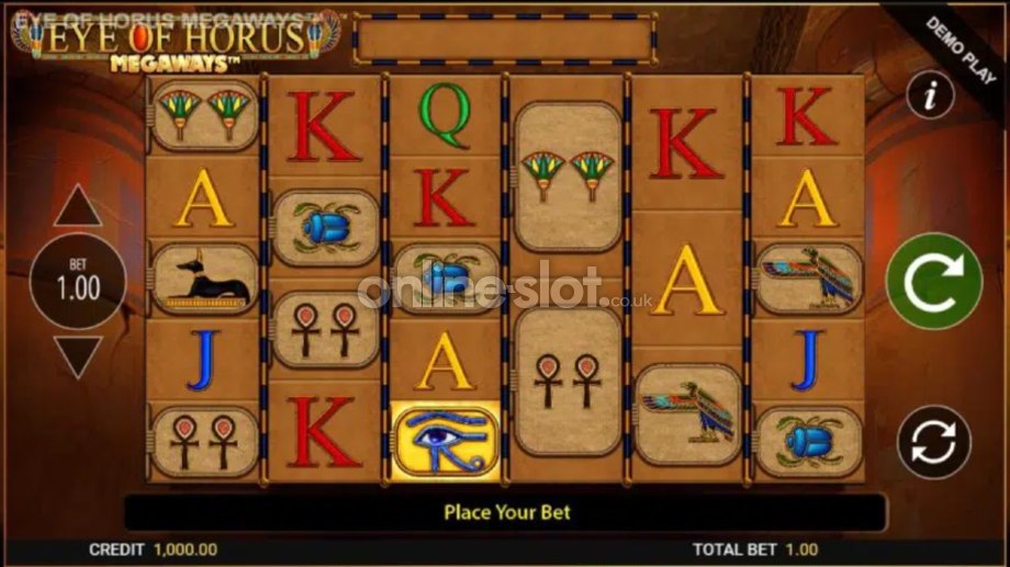 Eye of Horus Megaways basegame