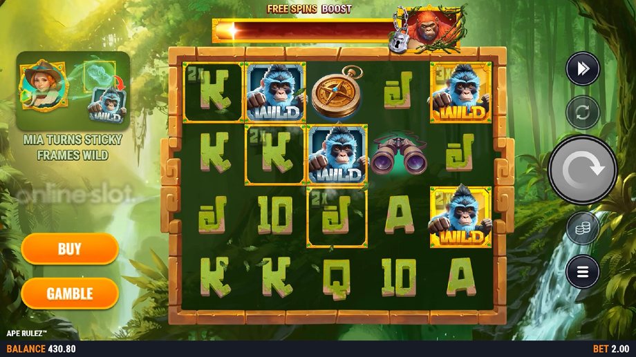 ape rulez slot sticky frames