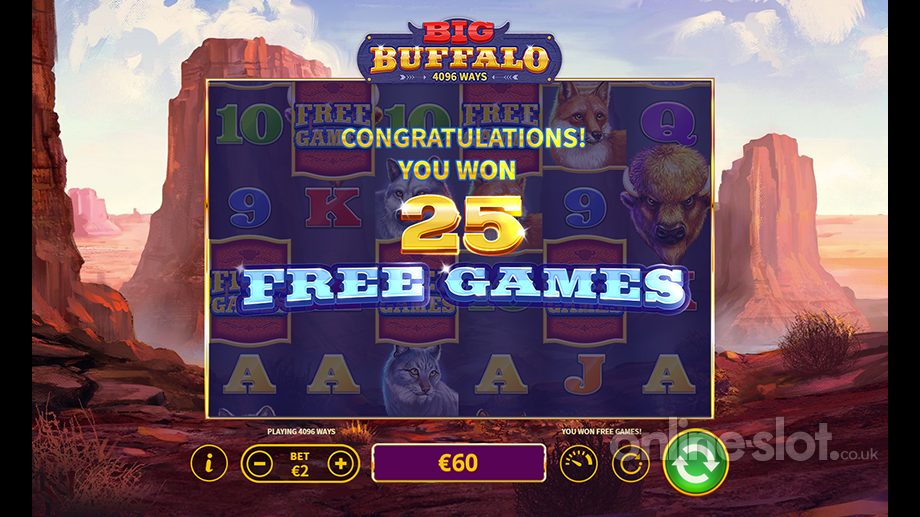 big buffalo slot bonus features free games