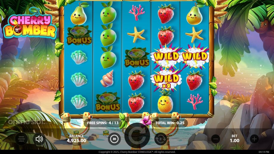 cherry bomber slot free spins