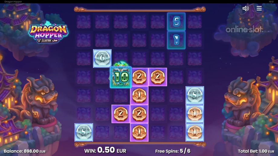 dragon hopper slot free spins