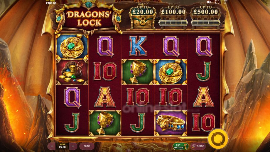 dragons lock slot base game
