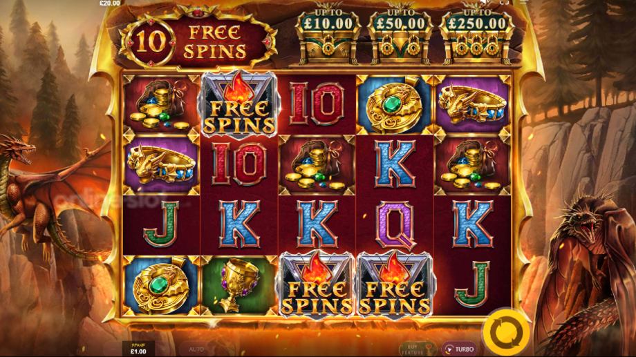 dragons lock slot free spins