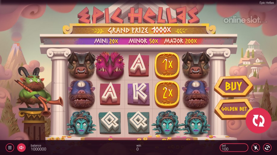 epic hellas slot base game