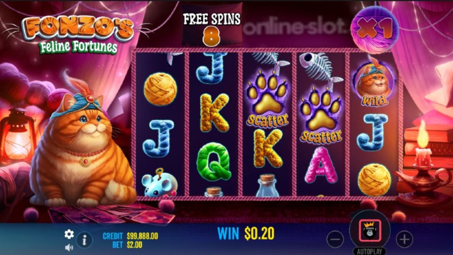 fonzos feline fortunes slot free spins