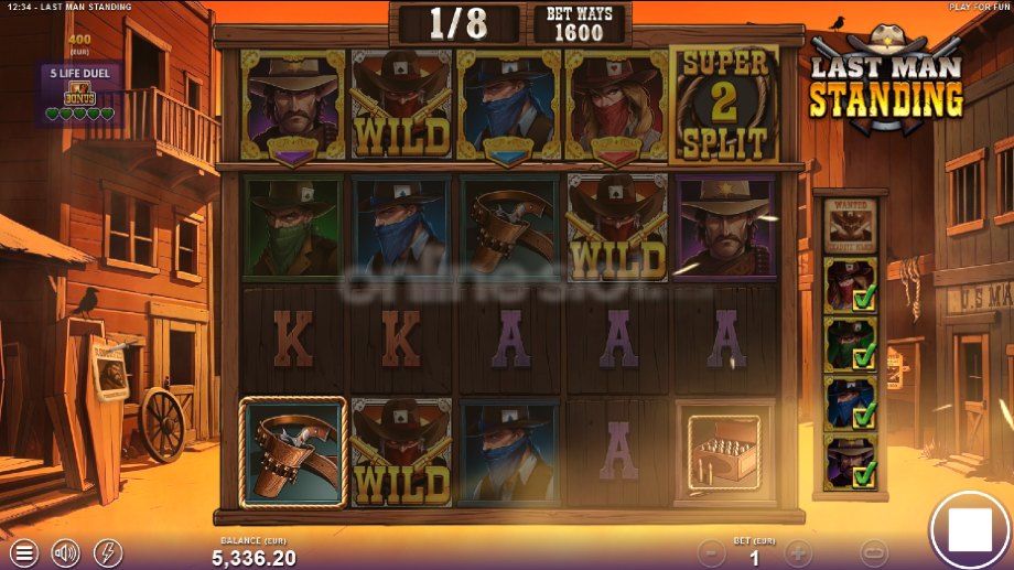 last man standing slot free spins