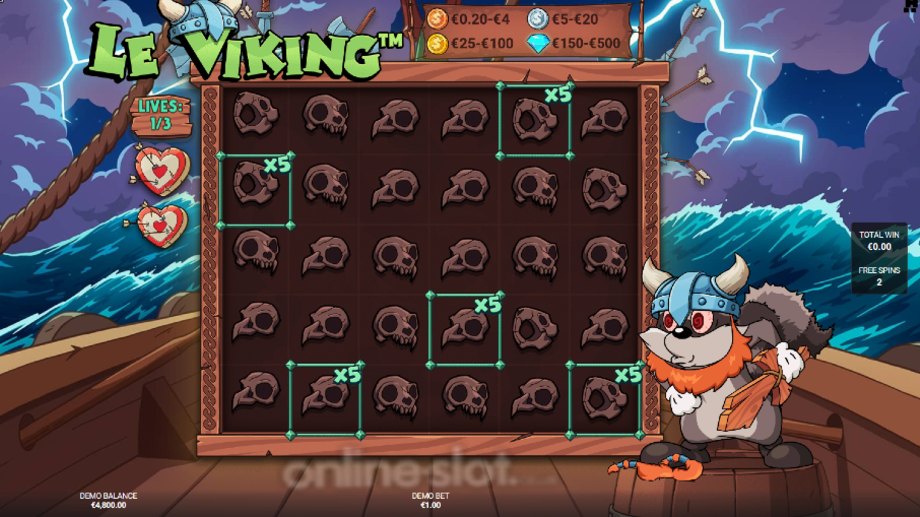 le viking slot free spins