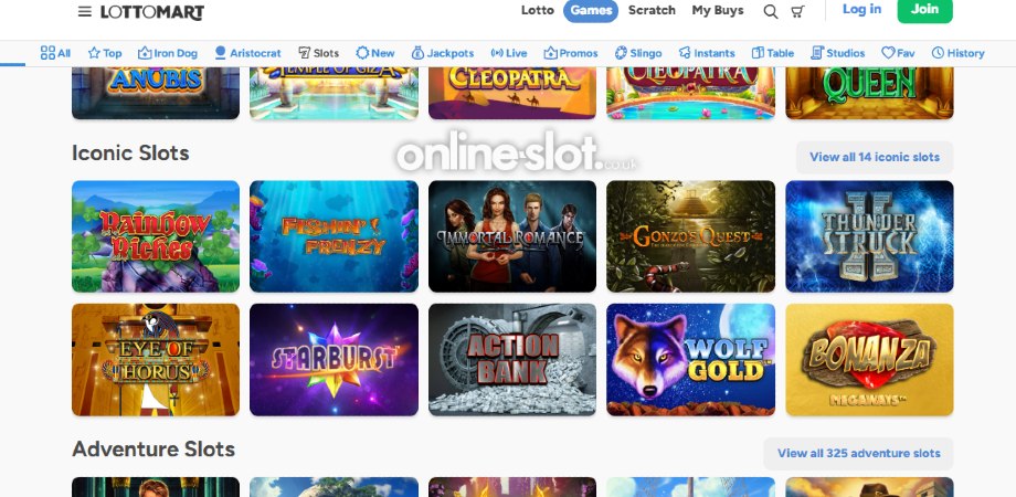 lottomart casino site