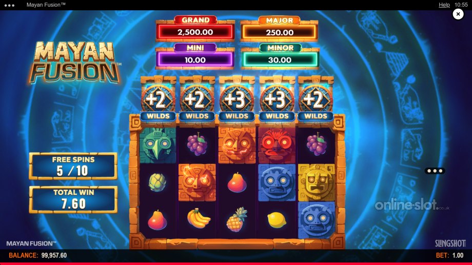 mayan fusion slot free spins