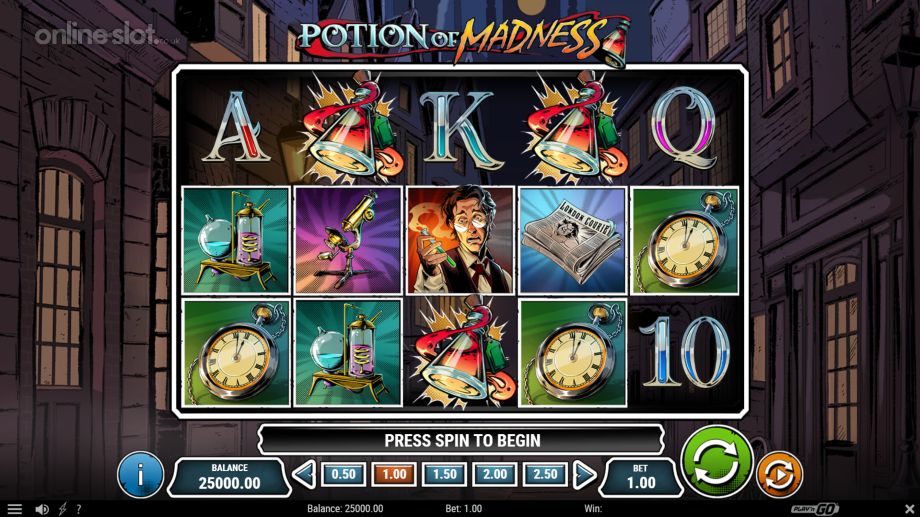 potion of madness slot base game