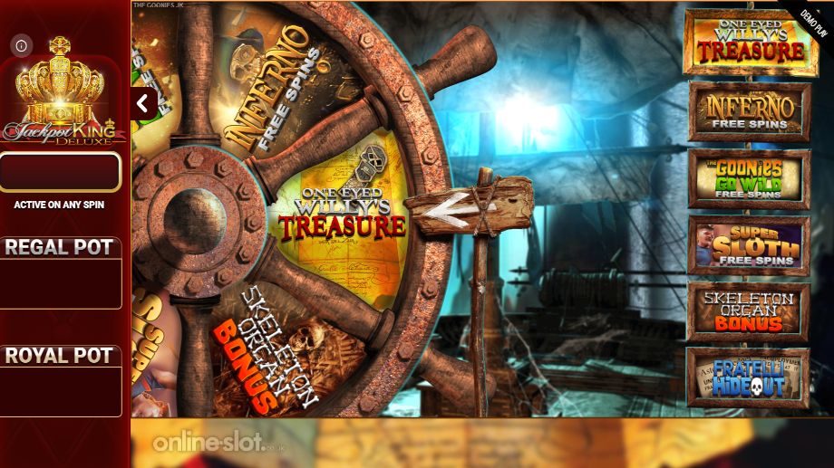 the goonies jackpot king slot free spins
