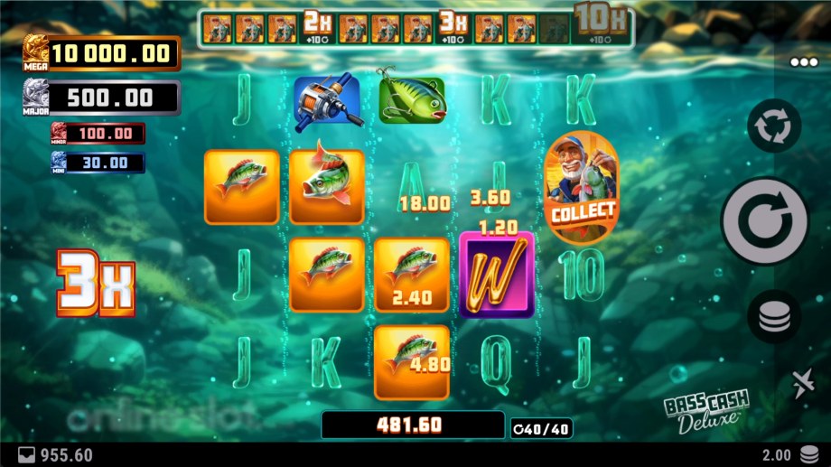 bass cash deluxe slot free spins