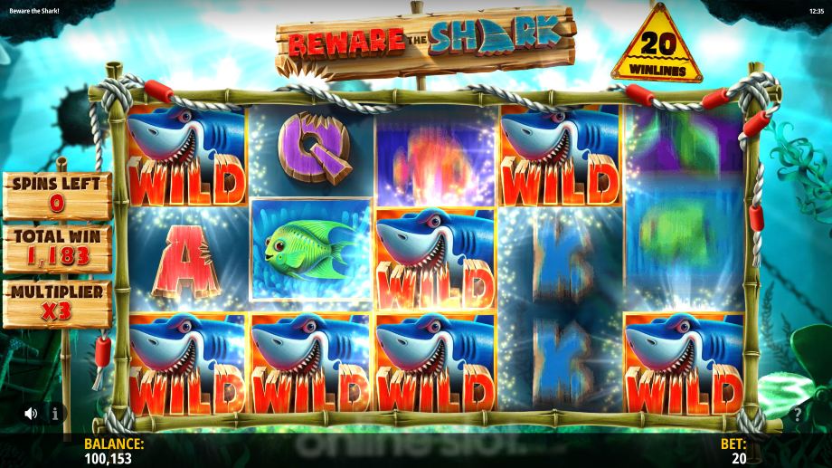 beware the shark slot free spins