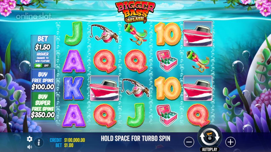 bigger bass splash slot base game