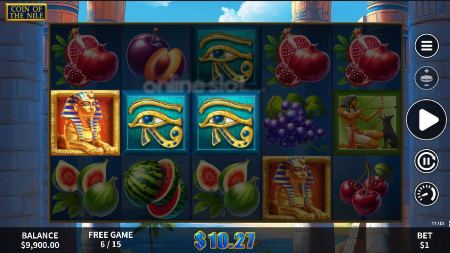 coin of the nile slot free spins