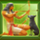 coin of the nile slot hunter and dog symbol