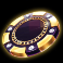 crystal hall slot poker chip symbol