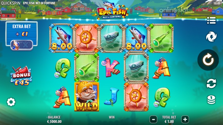 epic fish net of fortune slot base game