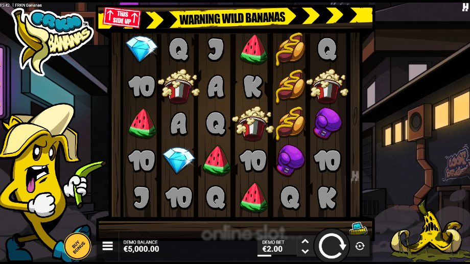 frkn bananas slot base game
