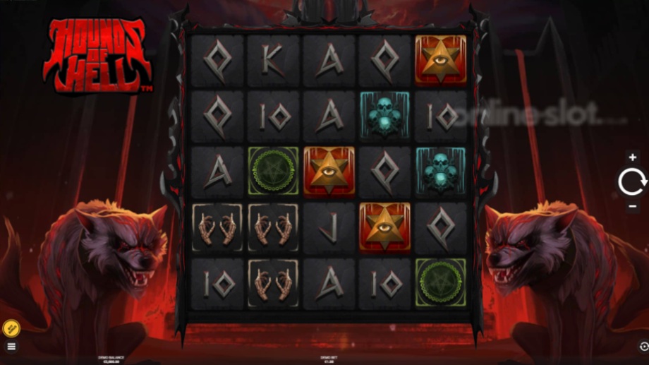 hounds of hell slot base game