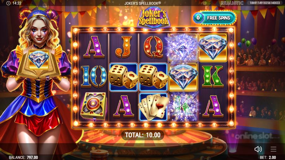 jokers spellbook slot free spins