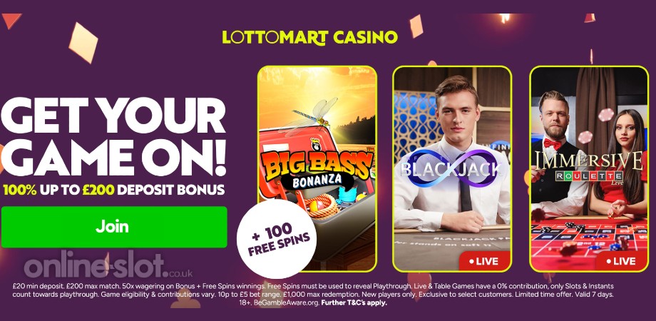 lottomart casino welcome offer
