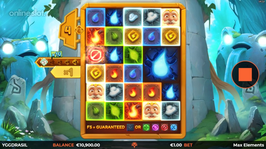 max elements gigablox slot free spins