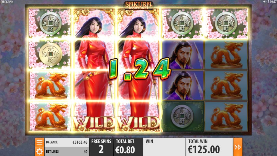 sakura fortune slot free spins