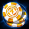 10000 x gold slot chips symbol