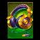 24k gold shamrock on slot headset symbol
