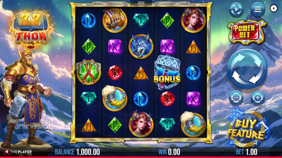 7x7 thor slot base game